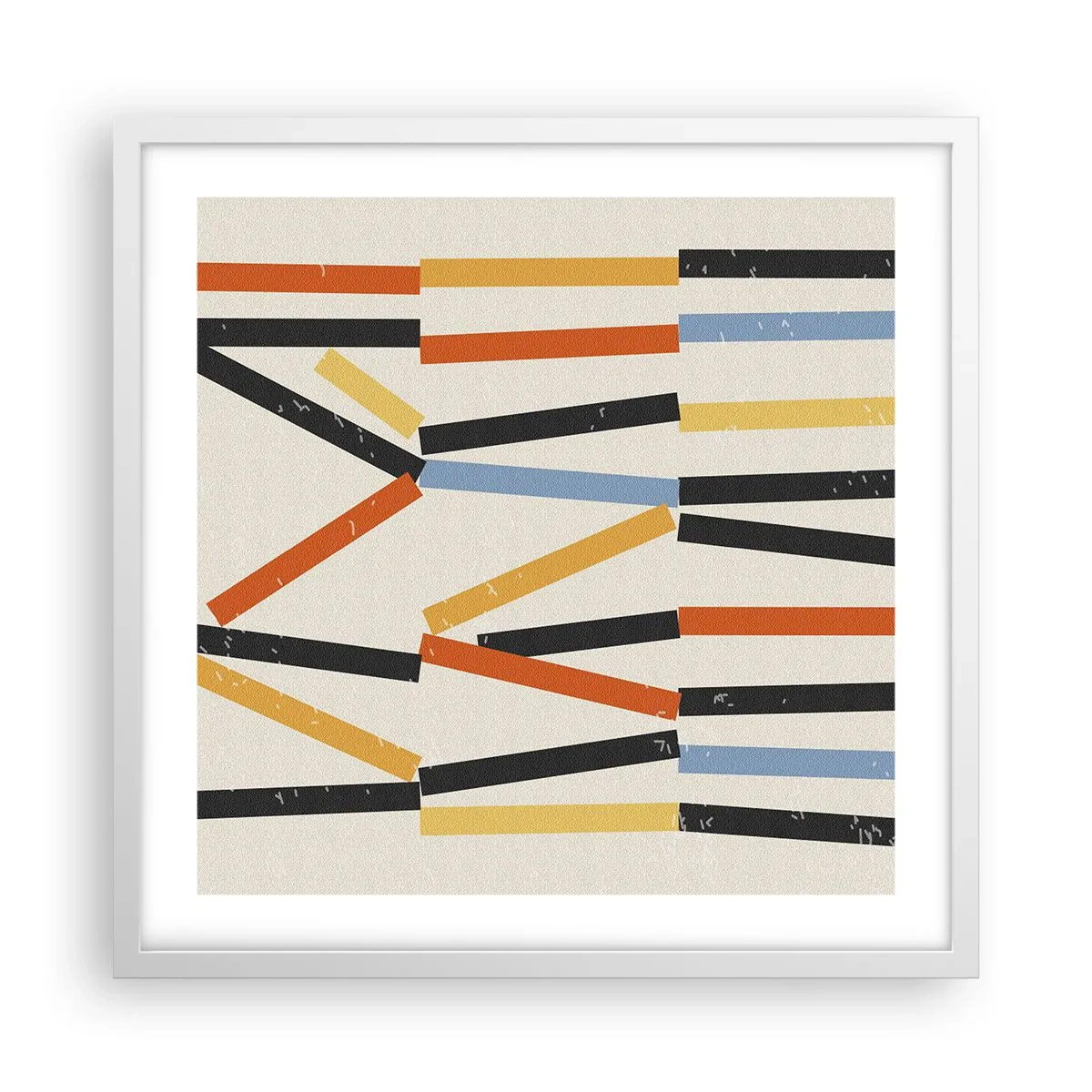 Affisch i vit ram - Horisontell komposition - 50x50 cm