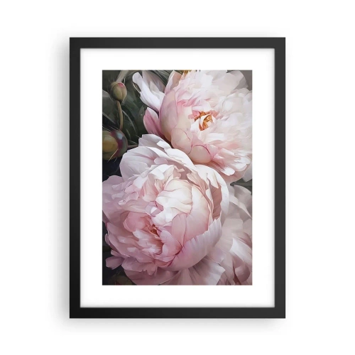 Affisch i svart ram - Fast i blomning - 30x40 cm