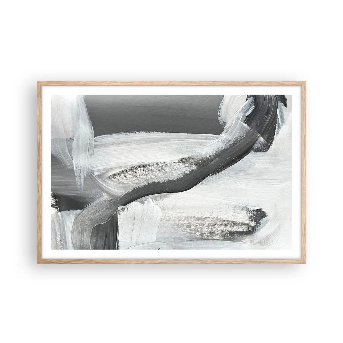 Affisch i ram av ljusek - Med bestämd rörelse - 91x61 cm