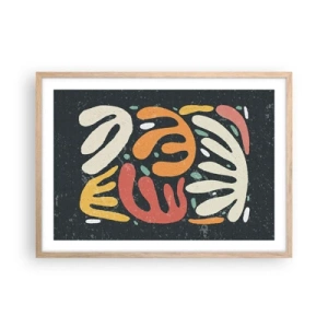 Affisch i ram av ljusek - Komposition - Jag tar snart tag i dig  - 70x50 cm