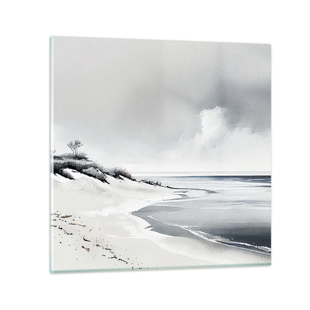 Glastavla - Bild på glas - Alltid tillsammans - 30x30 cm