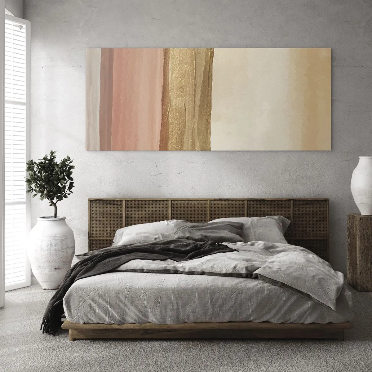 Glastavla - Bild på glas - Vertikal komposition - 140x50 cm