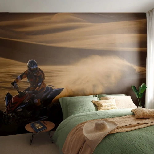 Fototapet Standard Eco - På sandens vågor - Quad, Bil, Öken - 350x256 cm