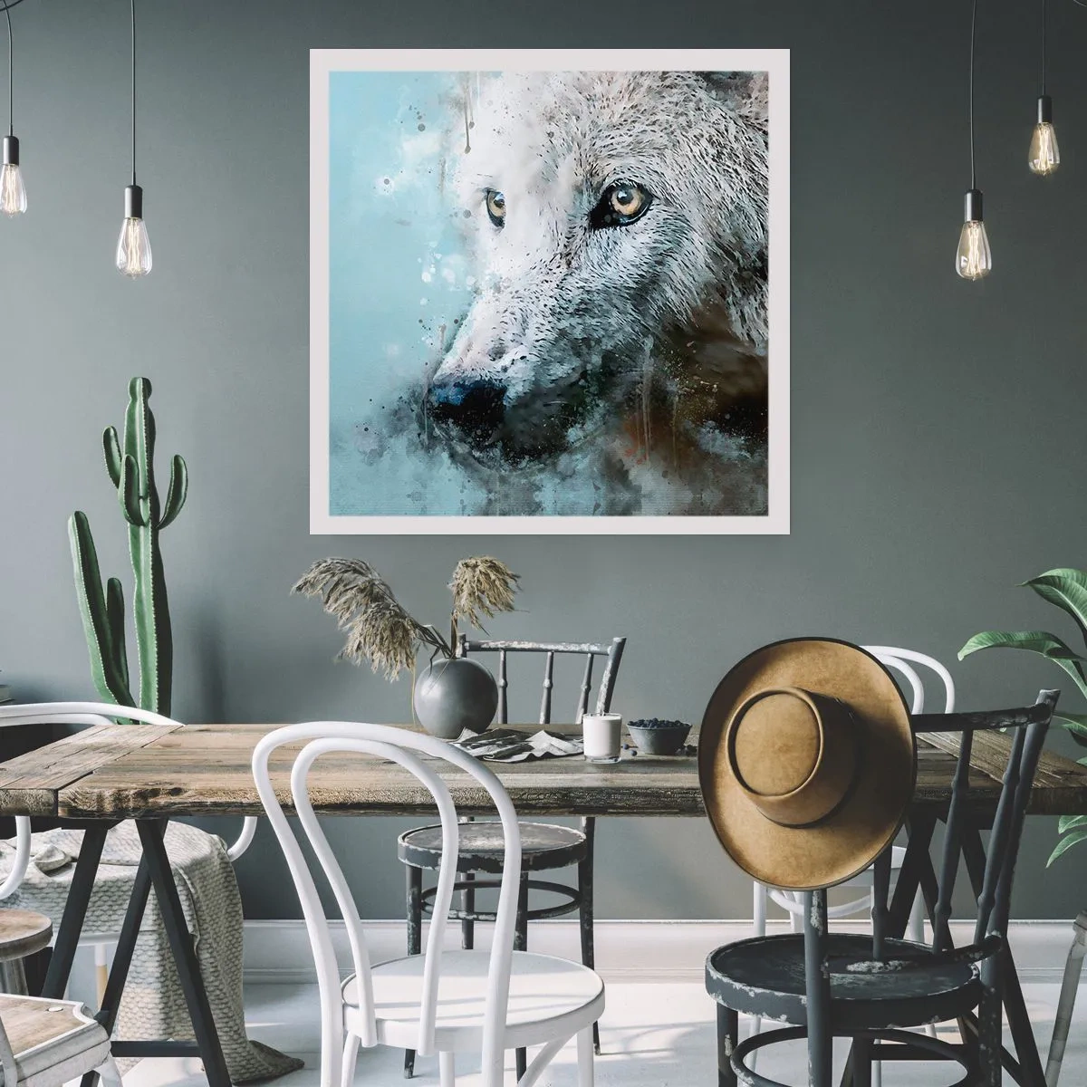 Affisch - Lär känna vargsjälen - 40x40 cm