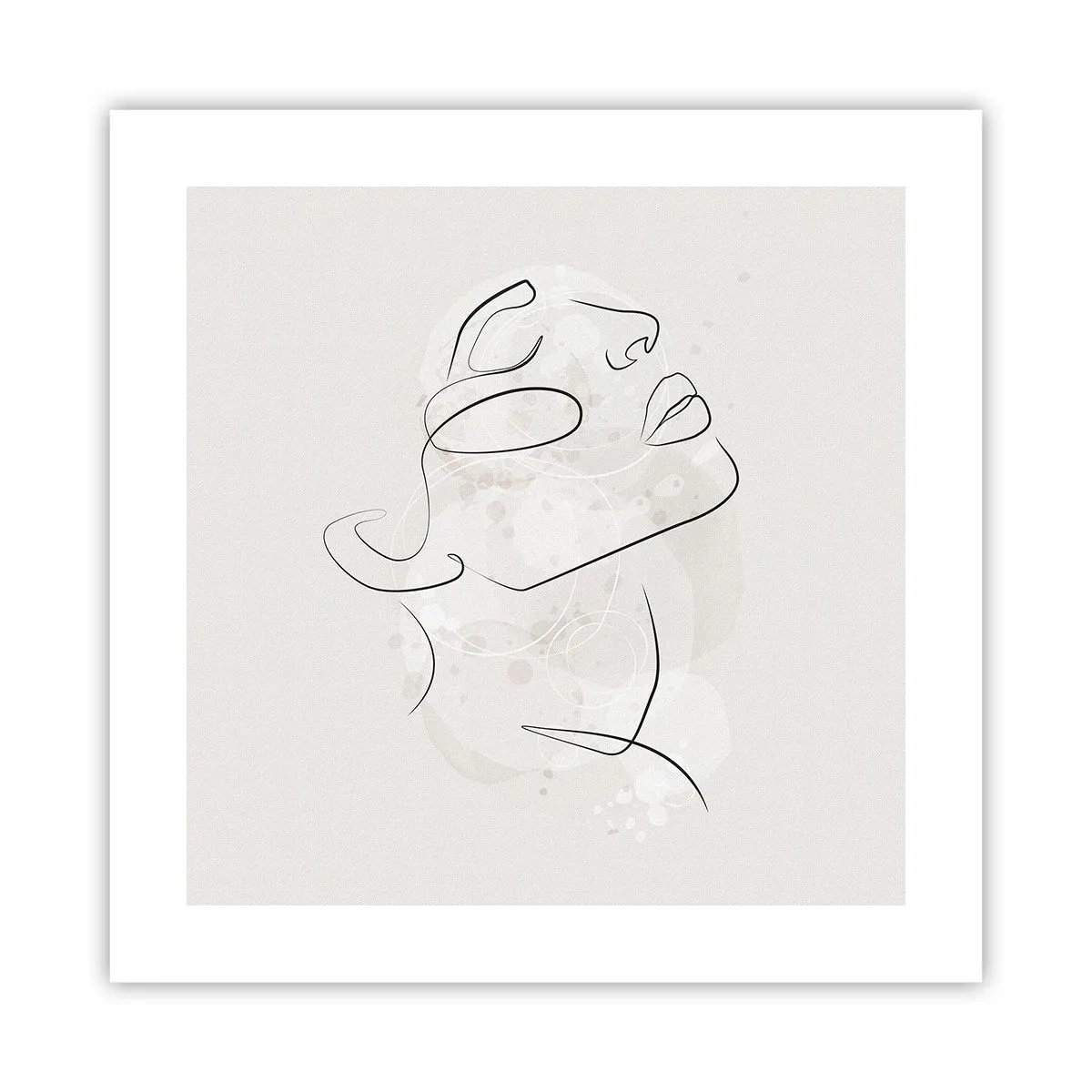 Affisch - Drömmens kontur - 40x40 cm