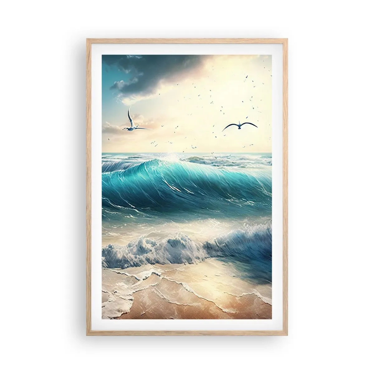 Affisch i ram av ljusek - Ljuder endast för dig - 61x91 cm