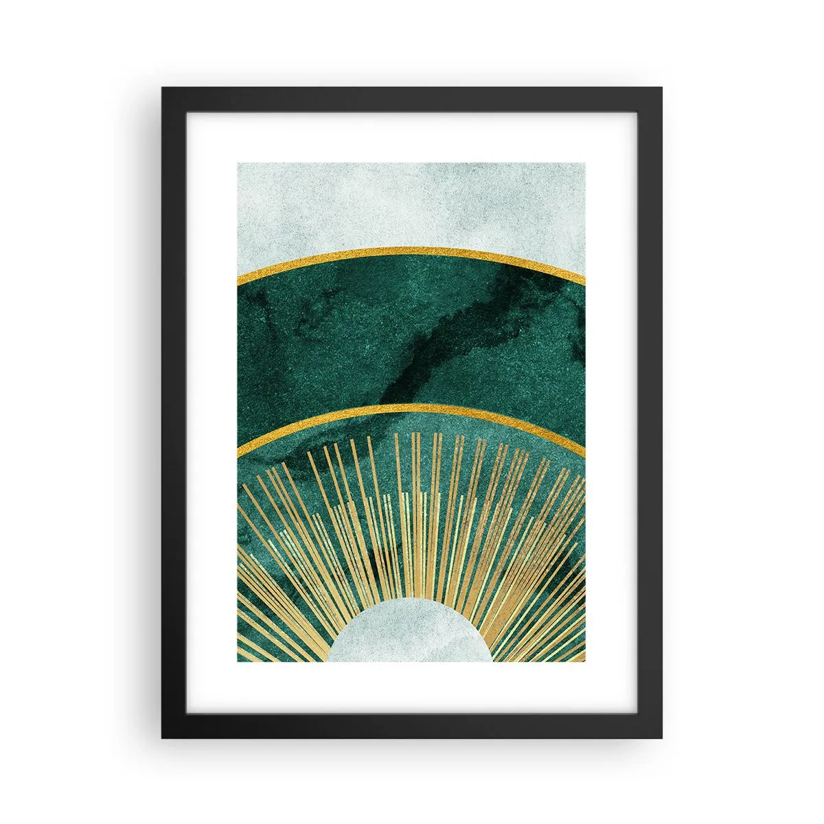Affisch i svart ram - Ett annorlunda solsystem - 30x40 cm