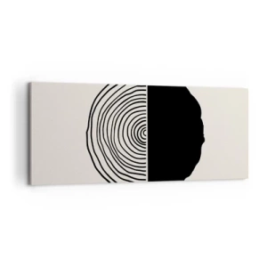 Canvastavla - Bild på duk - Hälften hälften - 100x40 cm