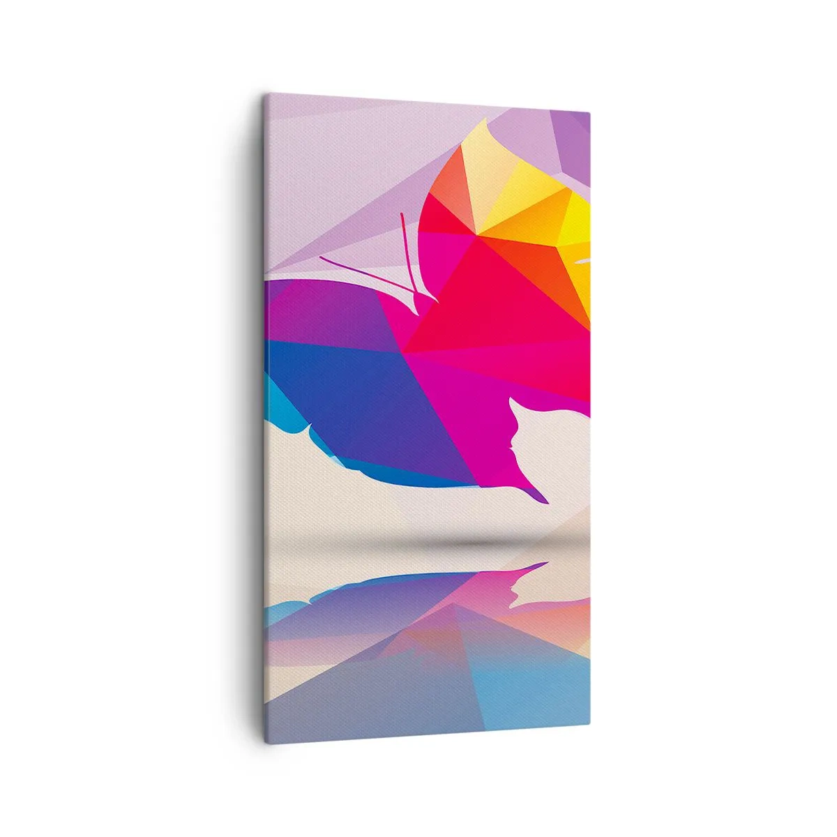 Canvastavla - Bild på duk - Fjärilregnbåge - 45x80 cm