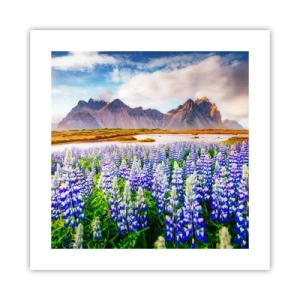 Affisch - Styrka och stränghet bredvid mildhet - 40x40 cm