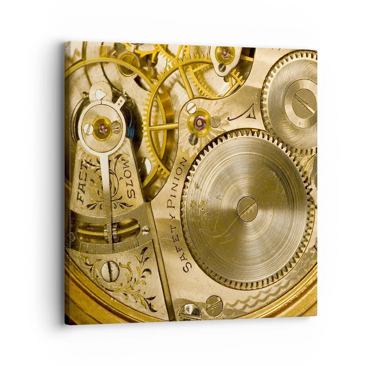 Canvastavla - Bild på duk - Gå med tidens anda - 30x30 cm