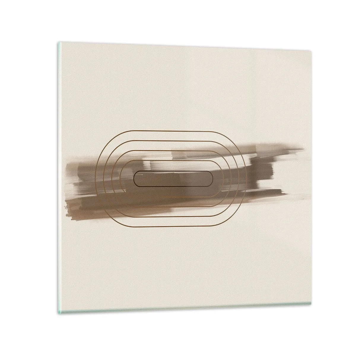 Glastavla - Bild på glas - Grå blåst - 30x30 cm