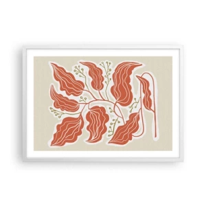 Affisch i vit ram - Folkligt och naturligt - 70x50 cm