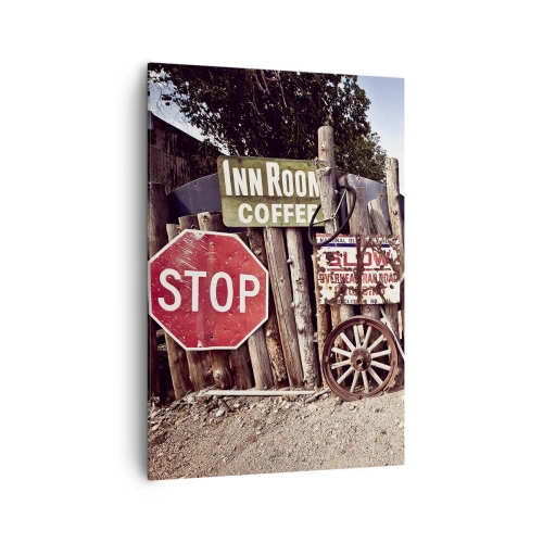 Canvastavla - Bild på duk - Och tiden står stilla - 70x100 cm