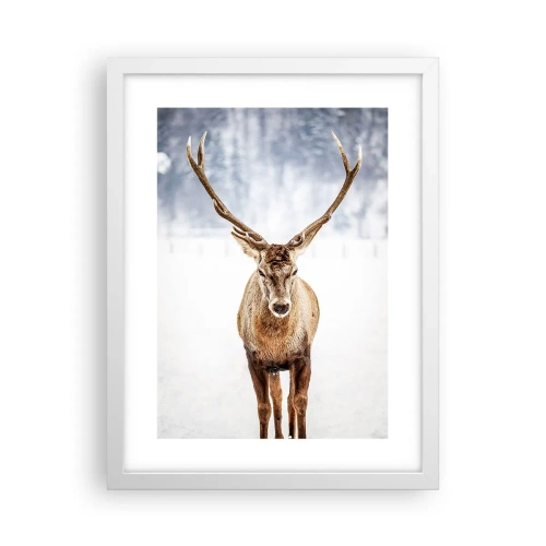 Affisch i vit ram - Rakt från snödimman - 30x40 cm