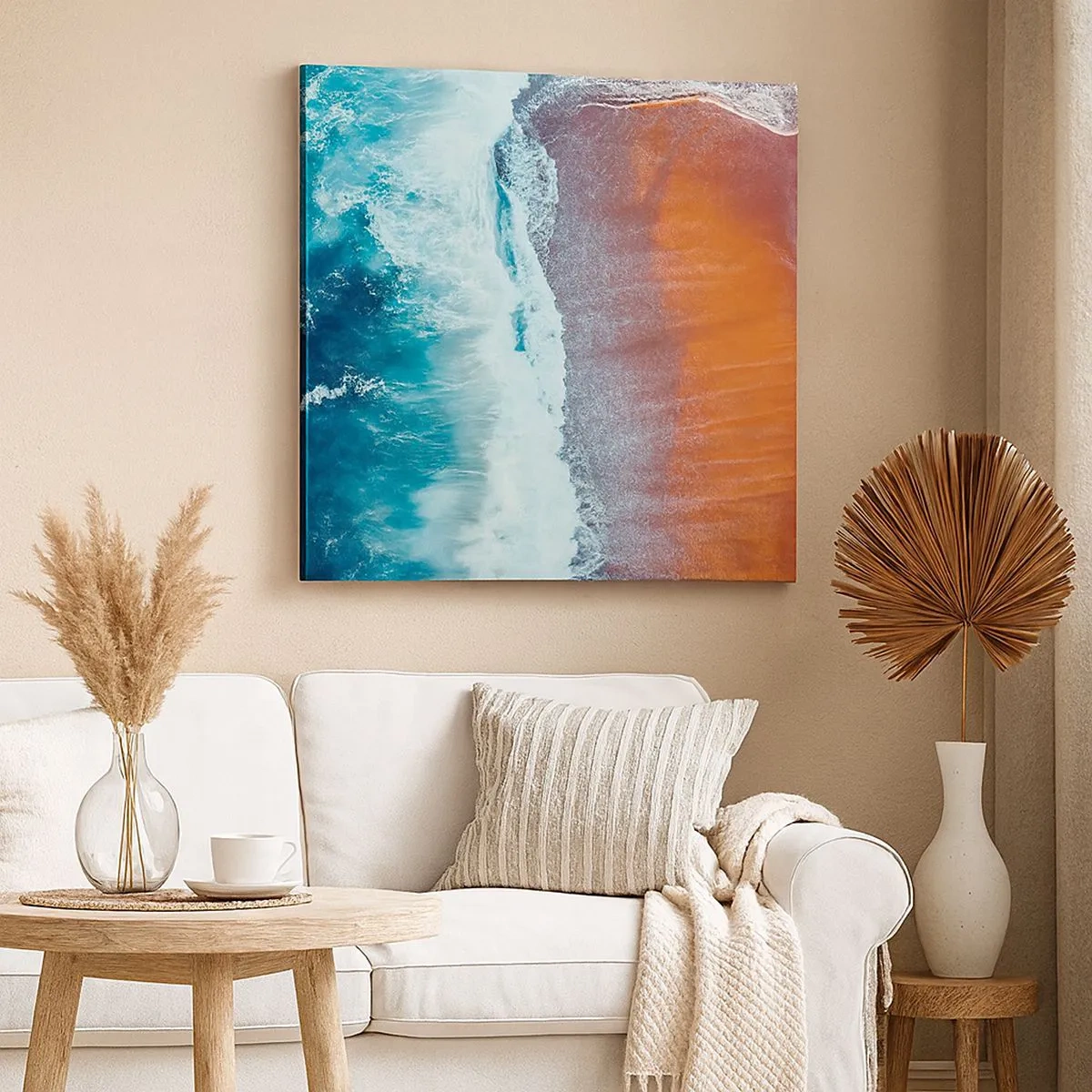 Canvastavla - Bild på duk - En touch av havet - 30x30 cm