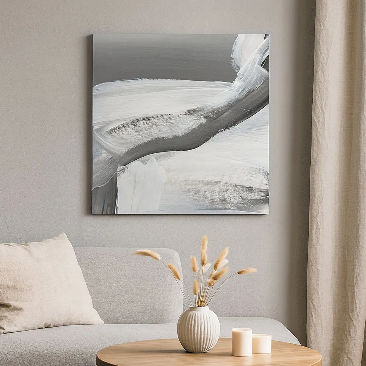 Canvastavla - Bild på duk - Med bestämd rörelse - 30x30 cm