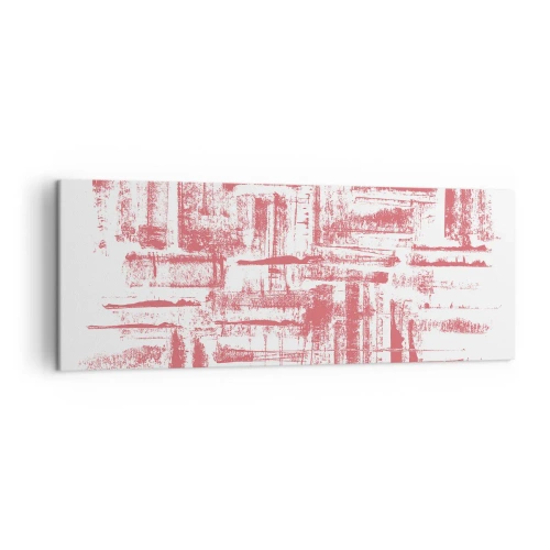 Canvastavla - Bild på duk - Röd stad - 140x50 cm