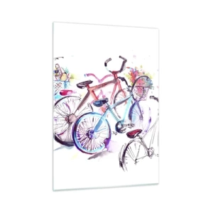 Glastavla - Bild på glas - Antimotoklubbens träff - 50x70 cm