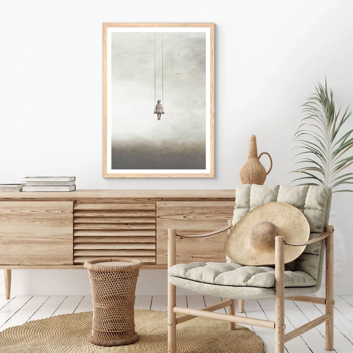 Affisch i ram av ljusek - Barn i oss - 50x70 cm