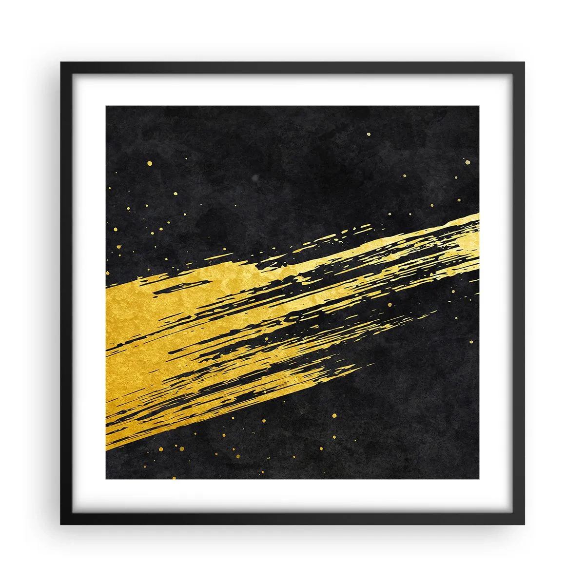 Affisch i svart ram - Hoppa in i hyperrymden - 50x50 cm