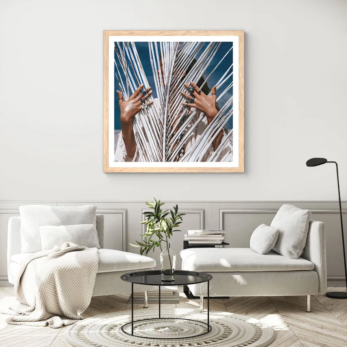 Affisch i ram av ljusek - Schamanens flickvän? - 30x30 cm