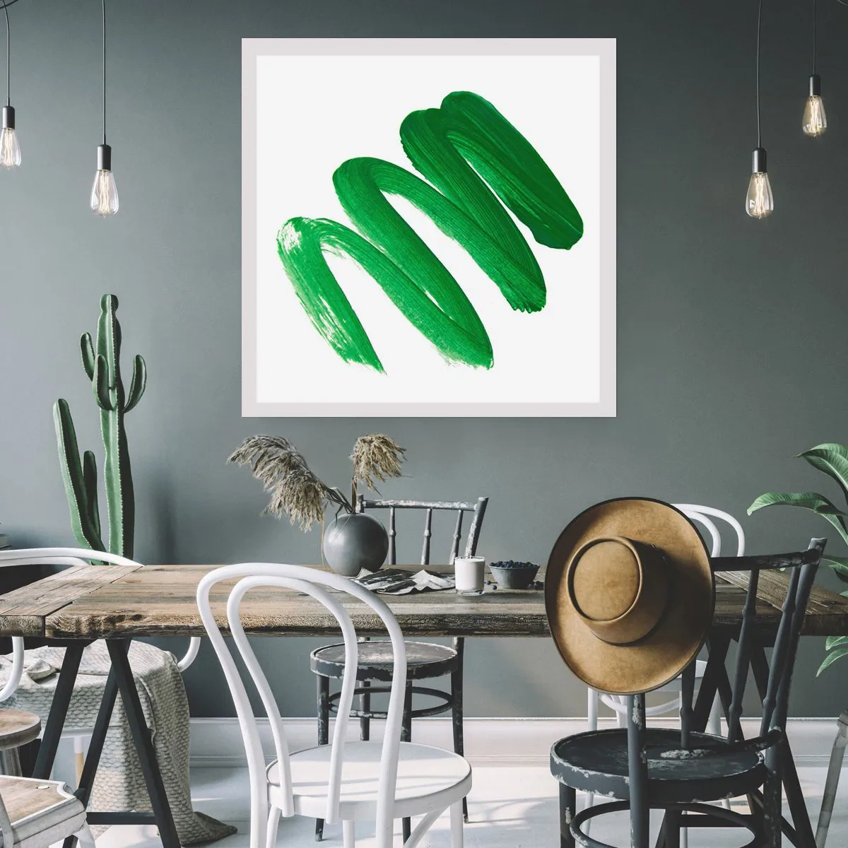 Affisch - Ett grönt skämt - 50x50 cm