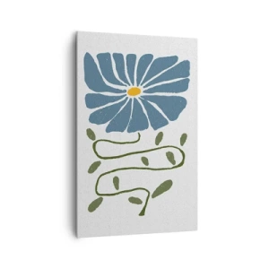 Canvastavla - Bild på duk - Kvist till blomma - 80x120 cm