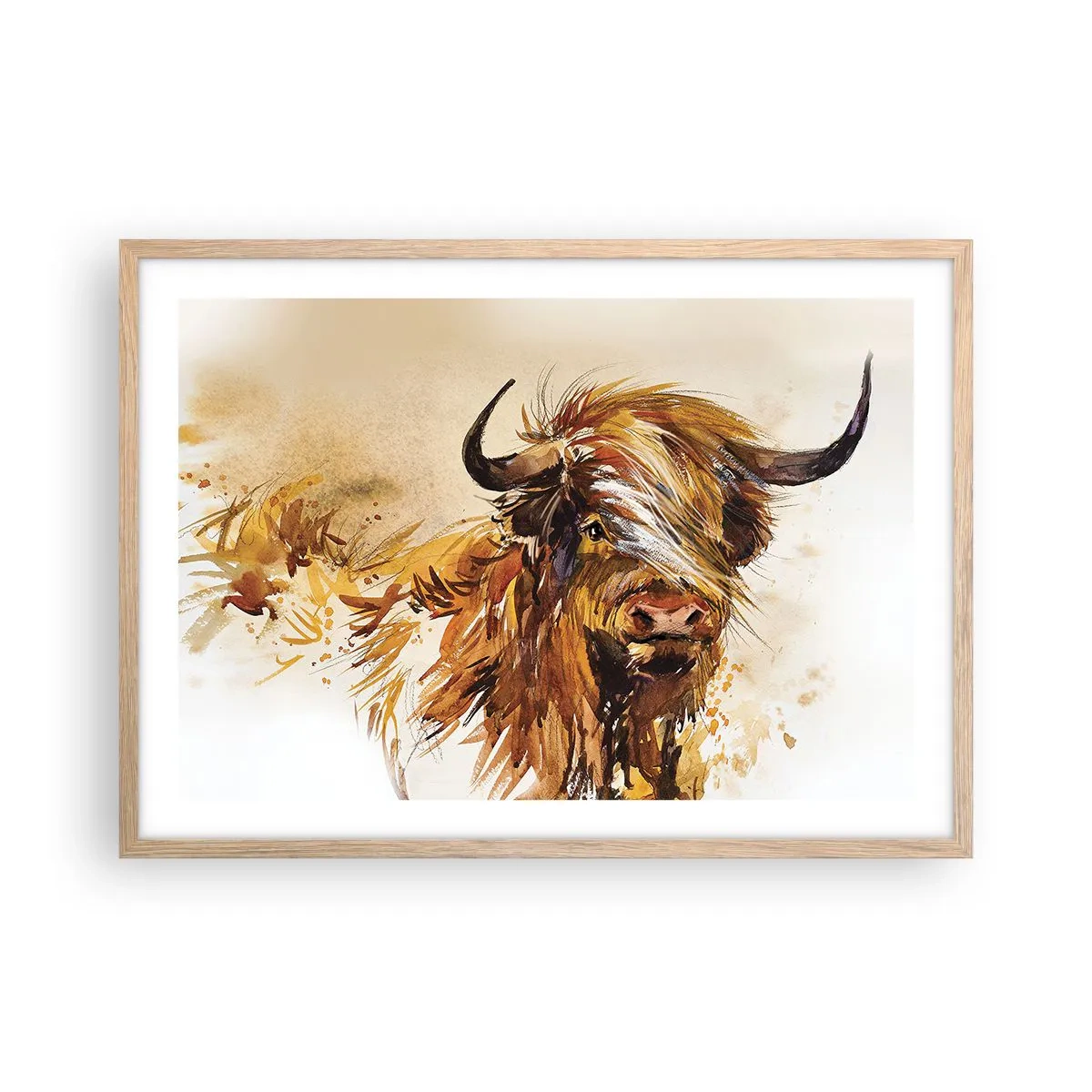 Affisch i ram av ljusek - Jägarens dröm - 70x50 cm