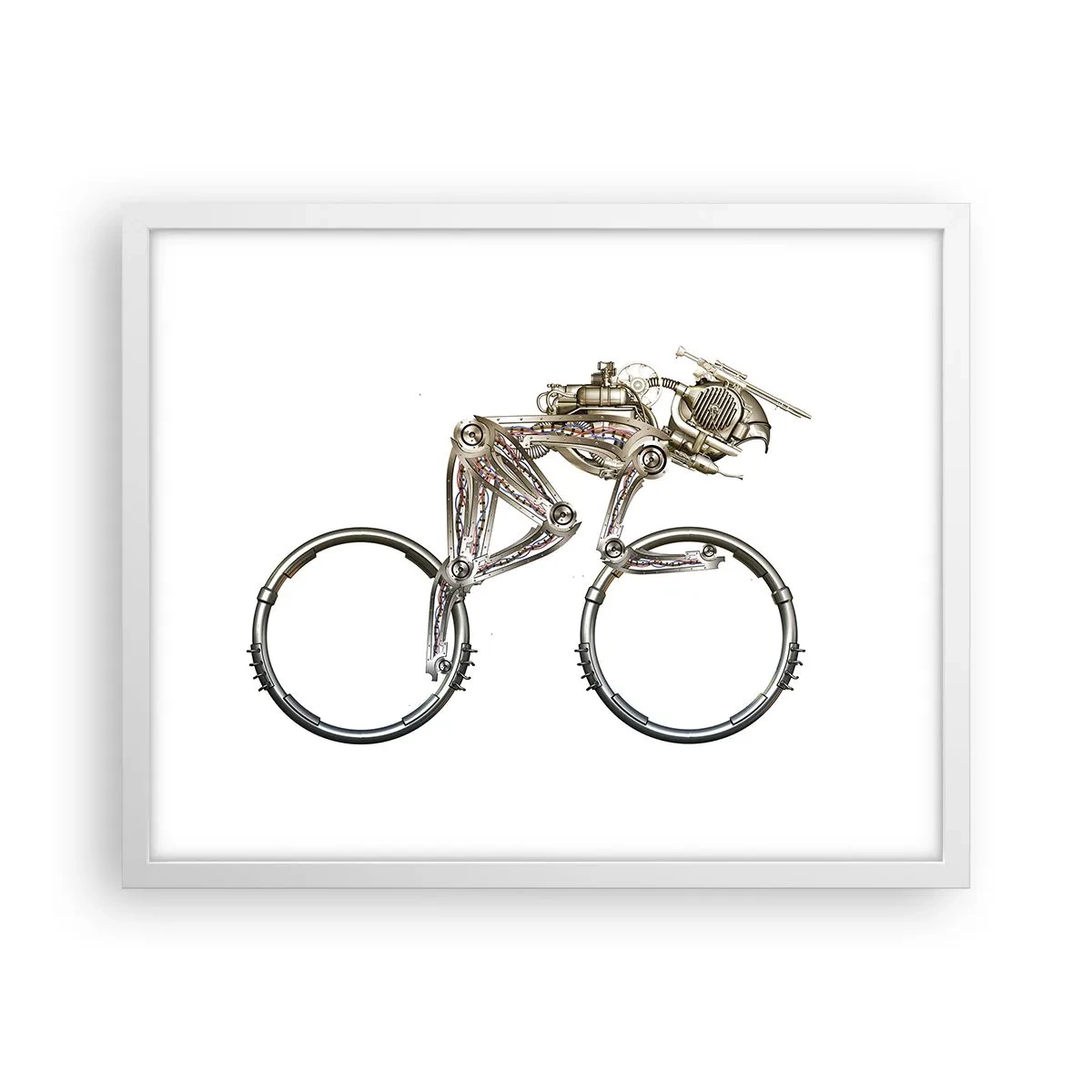 Affisch i vit ram - Underbar maskin - 50x40 cm