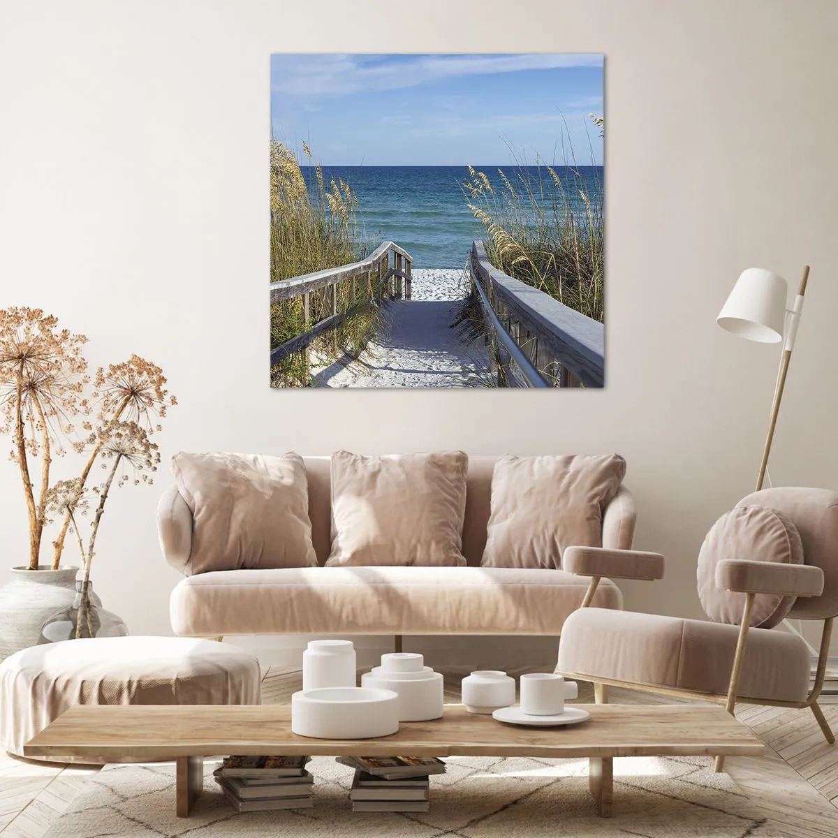 Canvastavla - Bild på duk - I solen, i vinden - 70x70 cm