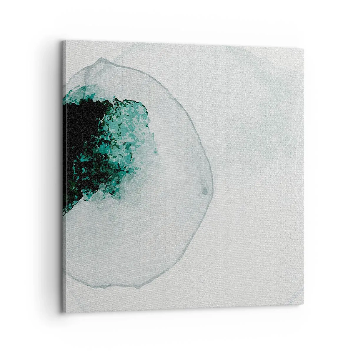 Canvastavla - Bild på duk - I en droppe vatten - 60x60 cm