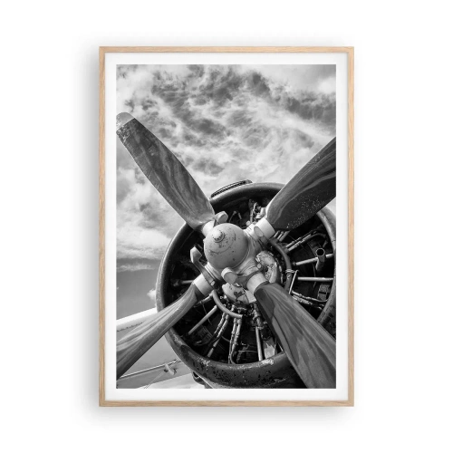 Affisch i ram av ljusek - Luftrummets härskare - 70x100 cm