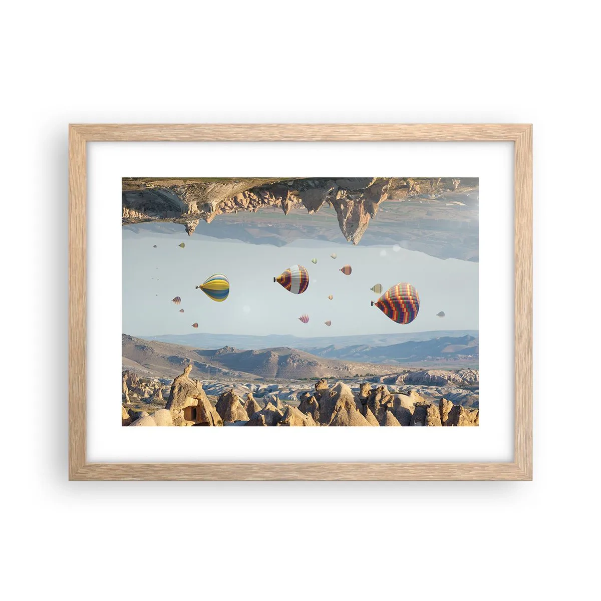 Affisch i ram av ljusek - Här är allt möjligt - 40x30 cm