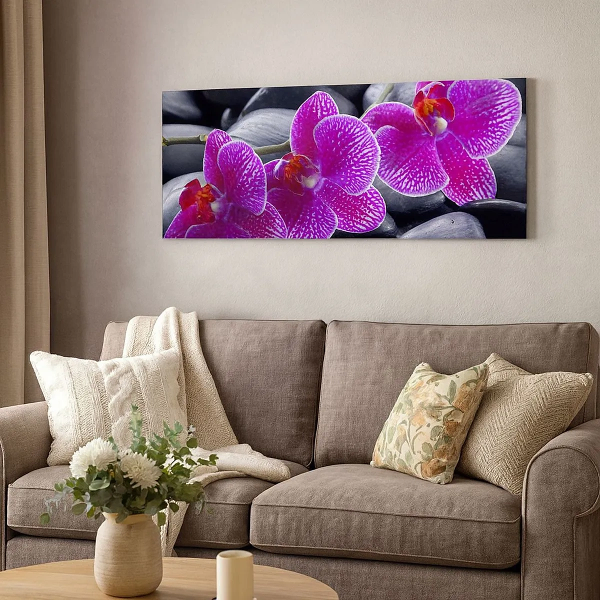 Canvastavla - Bild på duk - Stenarna har bleknat av beundran - 100x40 cm