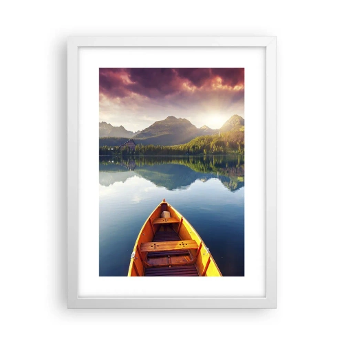 Affisch i vit ram - Ingenting mot naturen - 30x40 cm