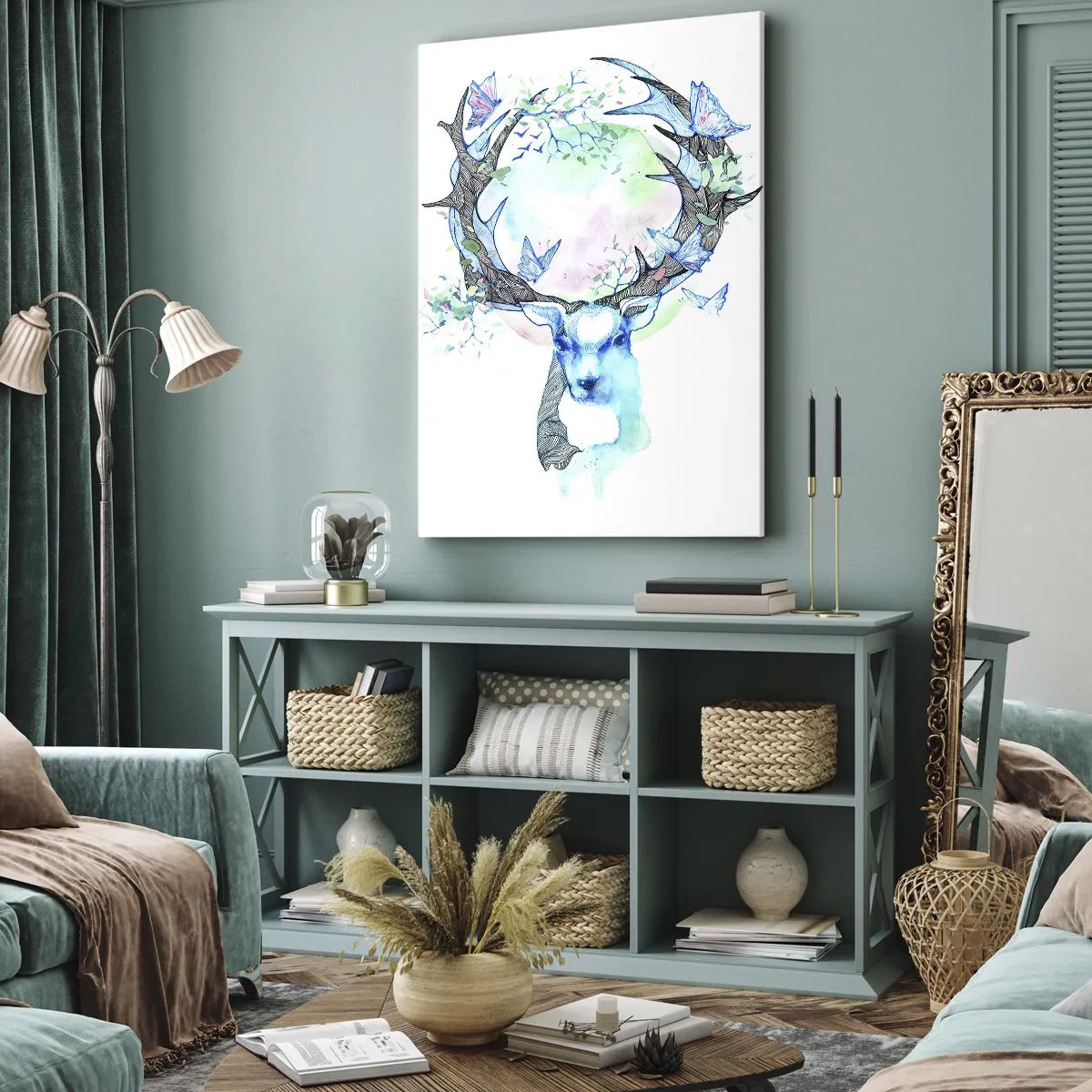 Canvastavla - Bild på duk - Naturens styrka och mildhet - 65x120 cm