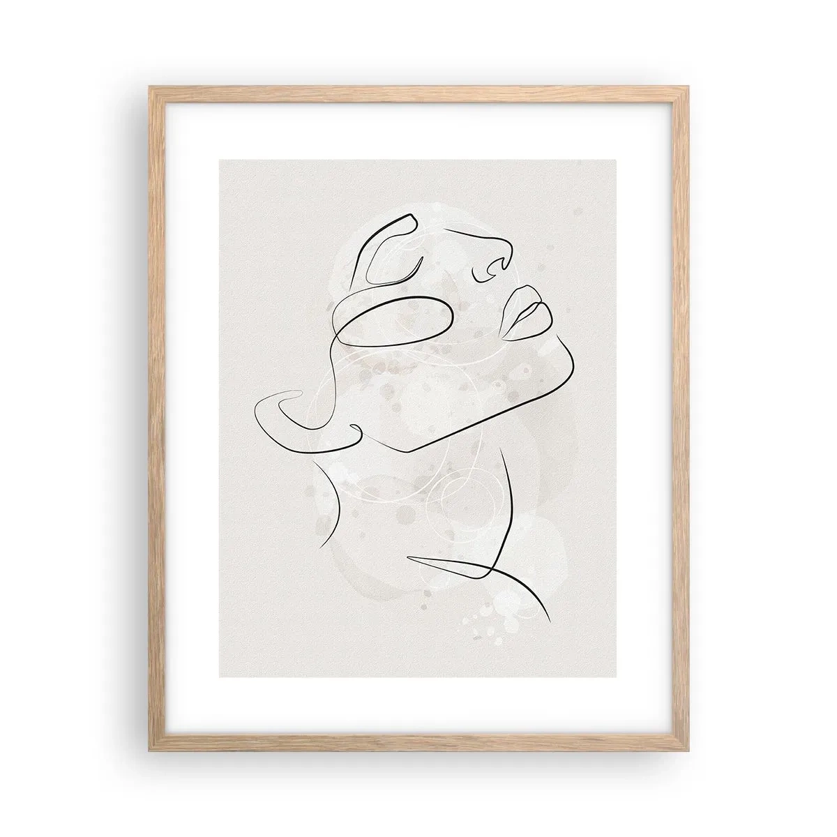 Affisch i ram av ljusek - Drömmens kontur - 40x50 cm