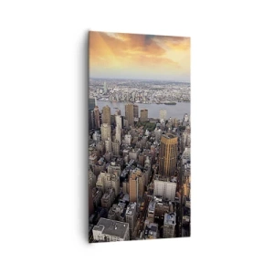 Canvastavla - Bild på duk - Våra tiders slagande hjärta - 65x120 cm