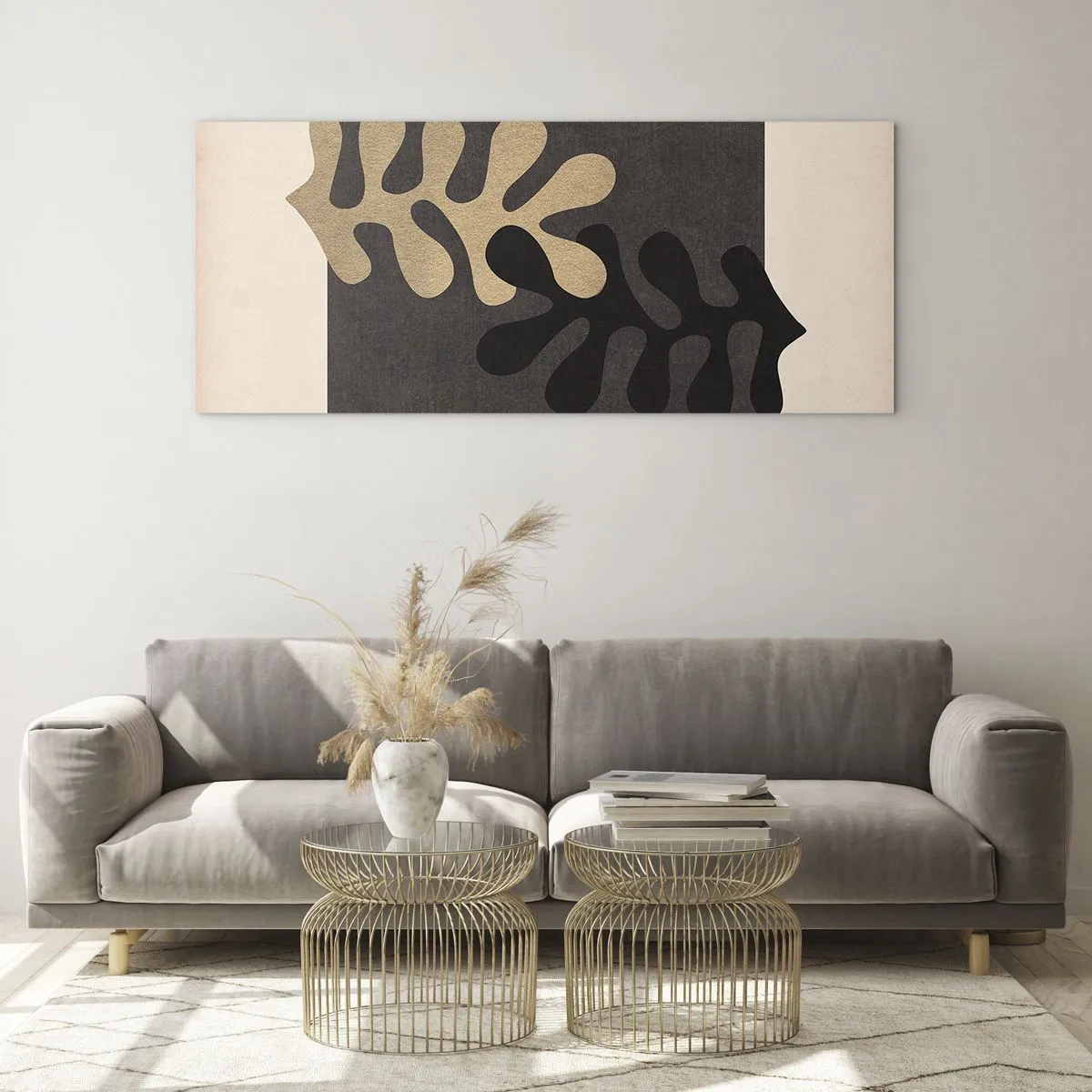 Glastavla - Bild på glas - Brist och komplettering - 90x30 cm