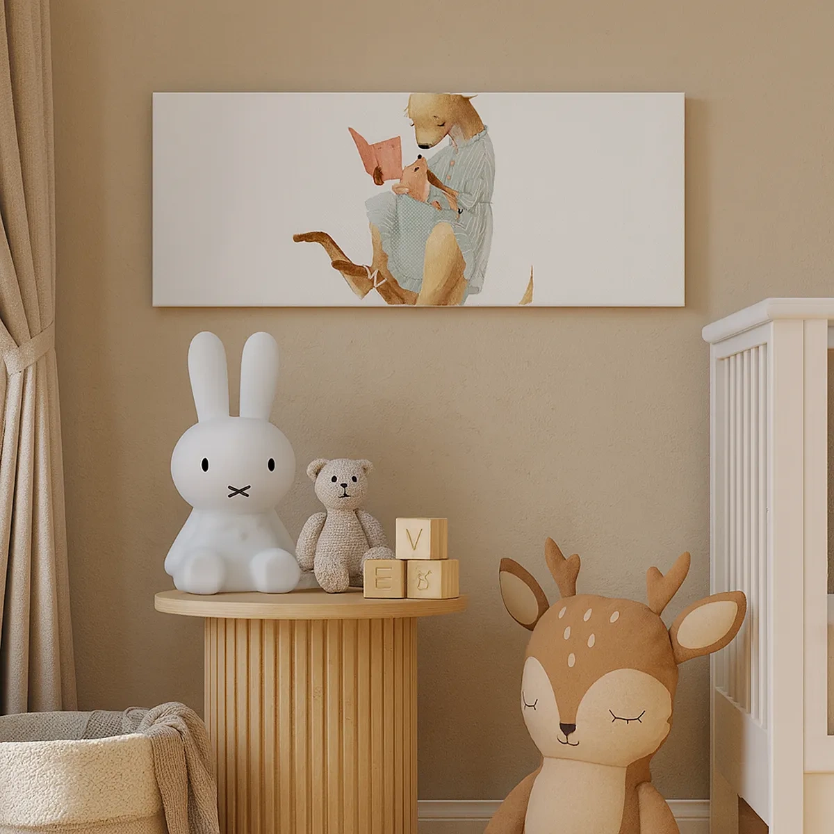 Canvastavla - Bild på duk - Mamma, läs för mig - 30x30 cm