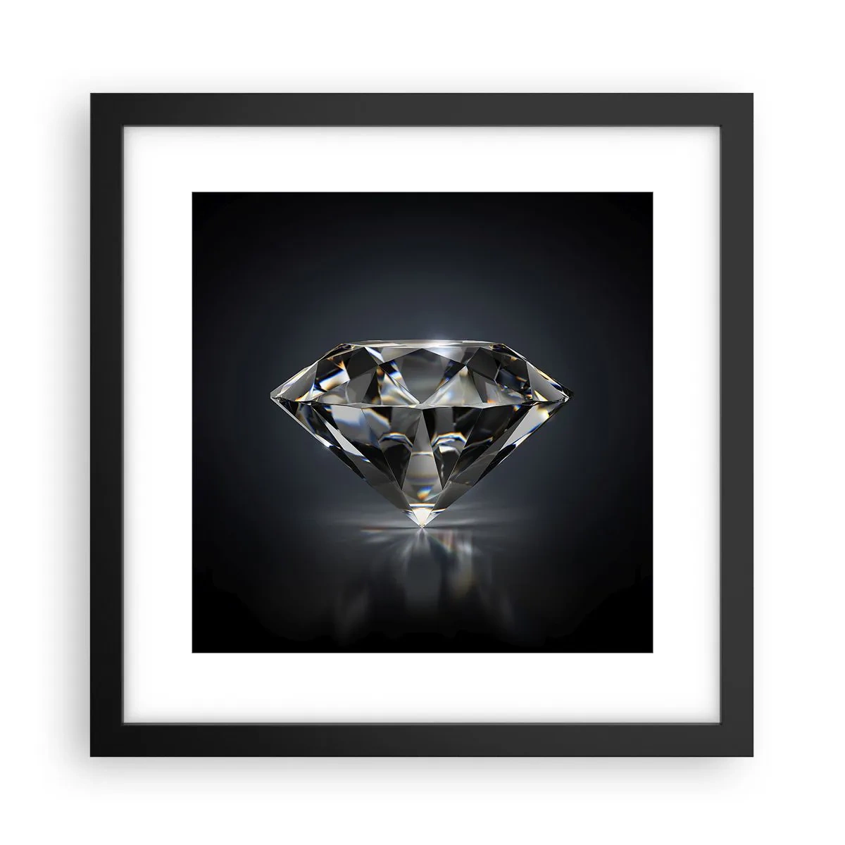 Affisch i svart ram - Bästa flickvännen - 30x30 cm