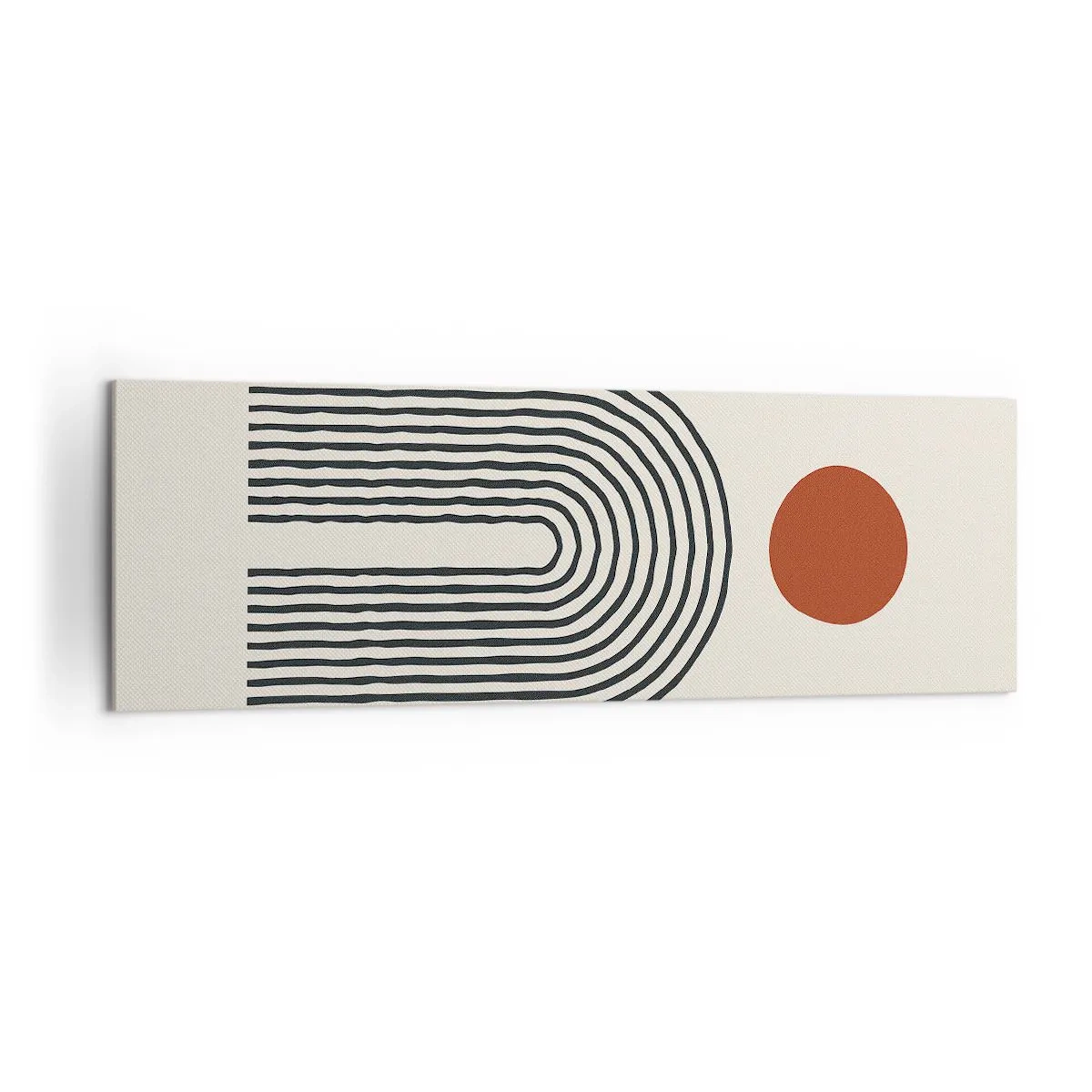 Canvastavla - Bild på duk - Formernas och färgernas magnetism - 160x50 cm