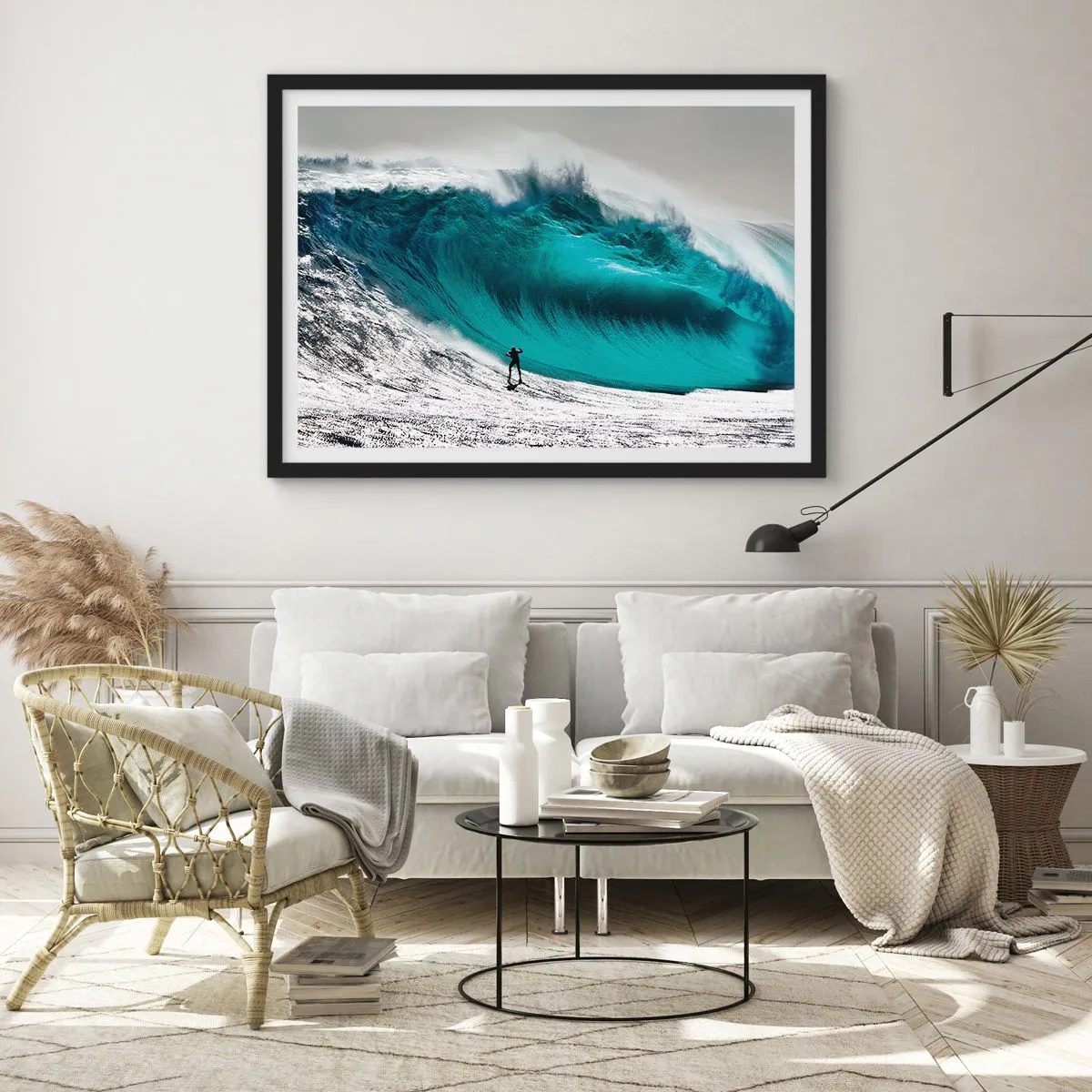 Affisch i svart ram - Utmaningen accepterad - 100x70 cm