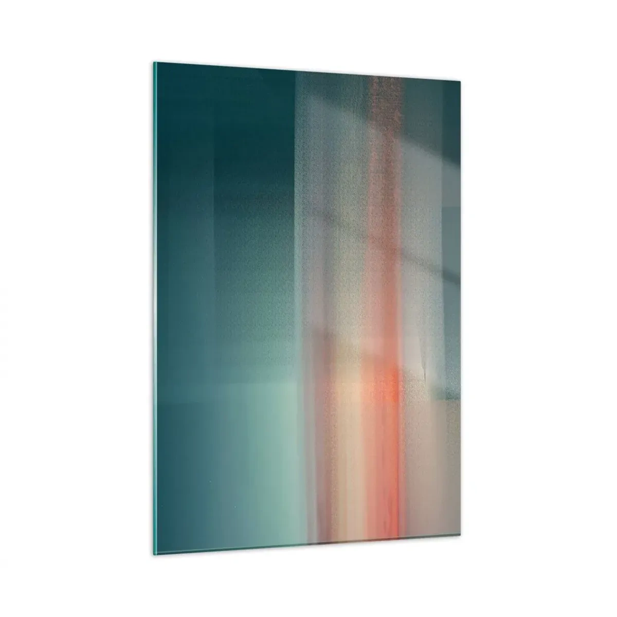 Glastavla - Bild på glas - Abstraktion: ljusvågor - 50x70 cm
