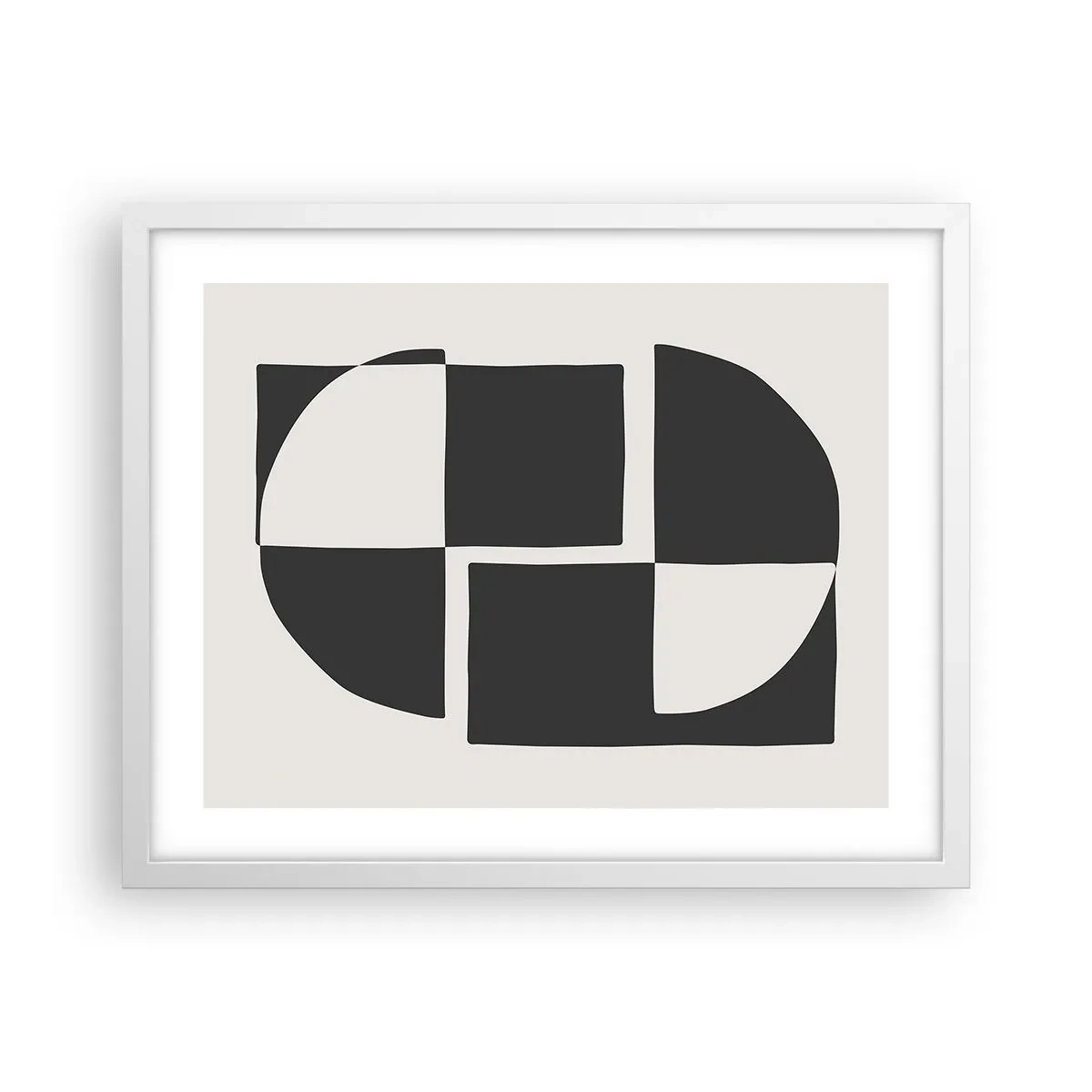 Affisch i vit ram - Antites – syntes - 50x40 cm
