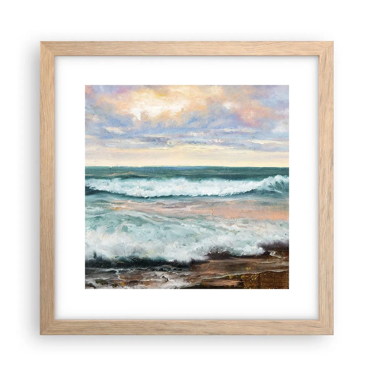 Affisch i ram av ljusek - Här kan du släta ut din själ - 30x30 cm