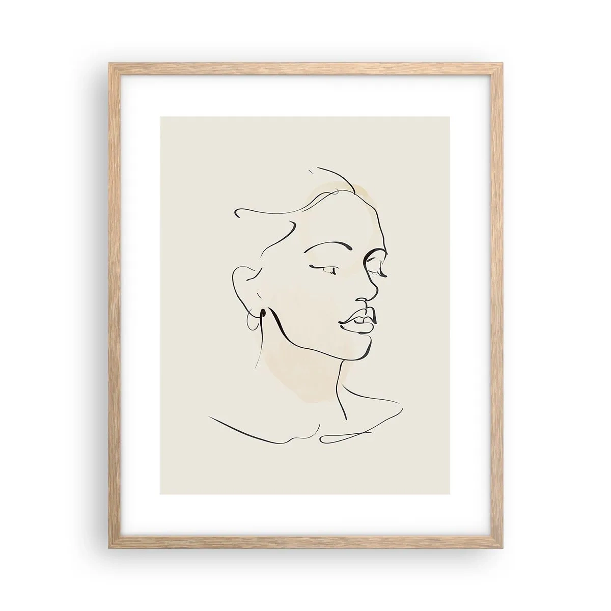 Affisch i ram av ljusek - Säkra drag - 40x50 cm