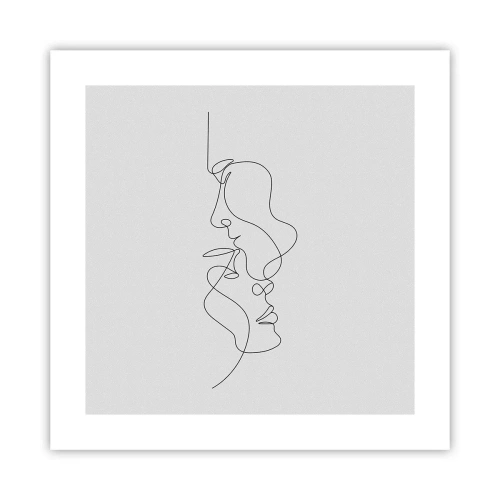 Affisch - Sentimentala lustens glöd - 40x40 cm