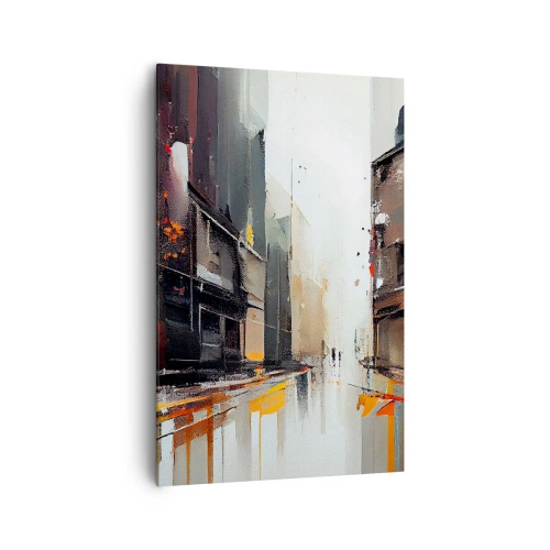 Canvastavla - Bild på duk - Regnig dag - 80x120 cm